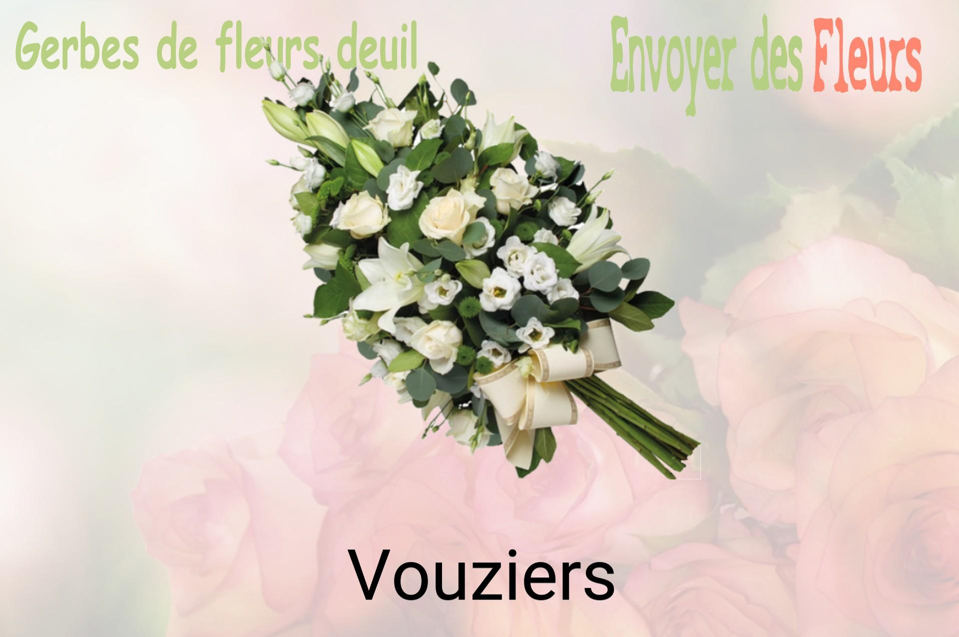 Gerbe de fleurs de deuil livrée à Vouziers